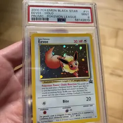 PSA 9 Eevee #11 Black Star Promo 2000 Holo Pokemon Card Mint - Image 2