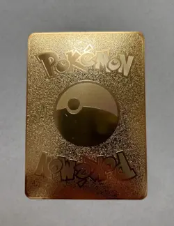 NEW Red Arceus Vmax HP10000 Pokemon Gold Metal Fan Art Display Card M/NM - Image 2