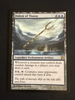 1x Bident of Thassa (42) Theros LP MTG Magic the Gathering x1 MKE - Image 1