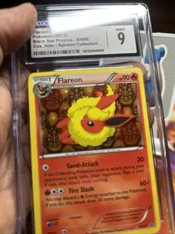 CGC 9 MINT Flareon BW88 Black Star Promo Black White Holo 2013 Pokemon - Image 3