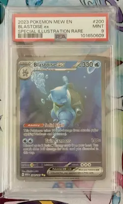 Blastoise ex SIR 200/165, Scarlet & Violet 151, PSA 9 Mint Pokemon TCG - Image 1