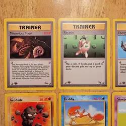 Pokemon TCG 1st Edition Fossil Lot Non-Holo 18 Cards Total Vintage 1999 - Image 2