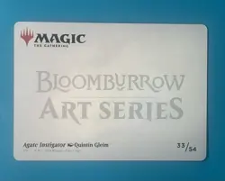 Mtg Agate Instigator Art Card (Gold-Stamped Signature) Bloomburrow - Image 2