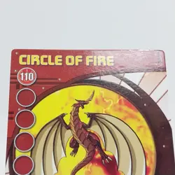 Bakugan Ability Card "CIRCLE OF FIRE" DRAGONOID 2008 SEGA TOYS 9/15a - Image 2