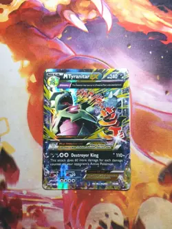 Pokemon TCG Mega-Tyranitar-EX Holo Rare Card Ancient Origins 43/98 - Image 1