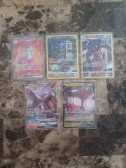 Pokemon TCG 5 Card Lot Full Art Cards NM Near Mint - Image 1
