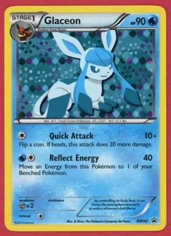 Glaceon Promo Card BW90 Black & White 2013 Pokemon - MP - Image 1