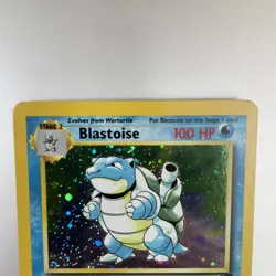 Pokemon TCG Blastoise Base Set Holo Unlimited Rare Card 2/102 WOTC MP! - Image 3