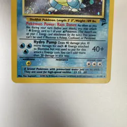 Pokemon TCG Blastoise Base Set Holo Unlimited Rare Card 2/102 WOTC MP! - Image 4