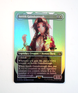 Aerith Gainsborough Magic the Gathering Final Fantasy Collector Foil Card (NM) - Image 1