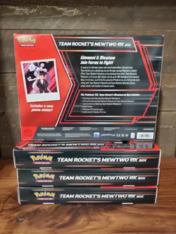 Pokemon TCG Cards Team Rocket's Mewtwo Ex Box New Factory Sealed - Image 2