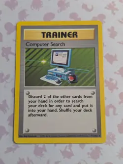 Computer Search 71/102 Base Set Rare Trainer - WOTC Pokemon Card - Image 1
