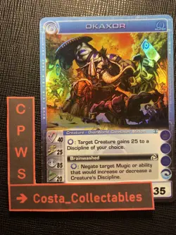 OKAXOR - MAX WISDOM - 40/25/85/20/35 - SUPER - CHAOTIC CARD - 1ST EDITION - NM - Image 1
