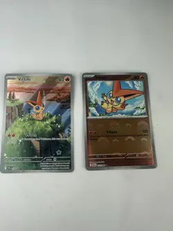 Victini SVP 208 Scarlet & Violet Promo Cards Holo + Bonus Pokeball Victini 12/86 - Image 1