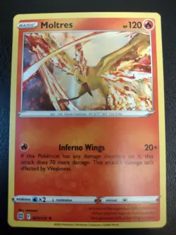 Pokemon TCG- Moltres Holo Rare English & Japanese 2 Card Set 2022 Near Mint - Image 2