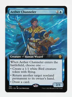 MTG Commander: Dominaria United - Aether Channeler - 392 Rare Borderless - Image 1