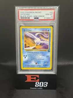 2000 Pokemon Promo Articuno Black Star - Aoki Error - PSA 10 🔥 - Image 1