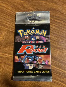 Pokemon TCG Team Rocket Booster Pack Long Crimp 2000 Multi Art Sealed Brand New - Image 1