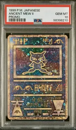 1999 P.M. Japanese Ancient Mew II Pokemon PSA 10 - Image 1