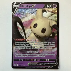 Pokemon TCG Mimikyu V Sword & Shield - Battle Styles 062/163 Holo Ultra Rare - Image 1