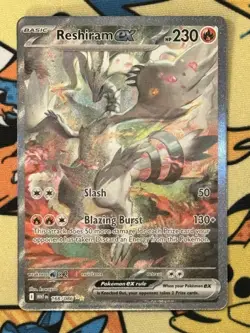 Reshiram ex 166/086 Special Illustration Rare Pokemon TCG Sv: White Flare - Image 1