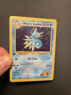 Pokemon TCG Misty's Seadra Gym Heroes 9/132 1st Edition Holo Rare WotC Vintage - Image 3