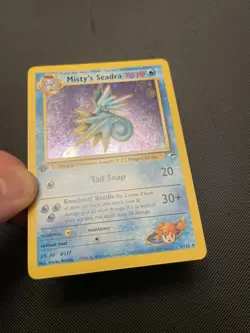 Pokemon TCG Misty's Seadra Gym Heroes 9/132 1st Edition Holo Rare WotC Vintage - Image 5