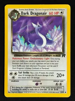 1999 Dark Dragonair 33/82 Team Rocket WoTC Pokemon TCG - HP - Image 1