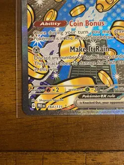 Gholdengo ex 164/131 - Pokemon TCG Prismatic Evolutions - Secret Rare Holo - NM - Image 3