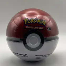 Pokemon Trading Card Game TCG Poke Ball Tin (3) Booster Pack 1 Coin - Image 1
