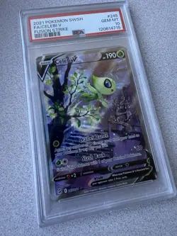 Pokemon Celebi V Alt Full Art 245/264 Fusion Strike #245 GEM MINT PSA 10 - Image 2