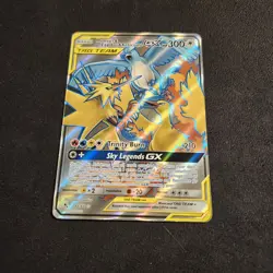 Pokemon TCG Sun & Moon Hidden Fates Rare Moltres, Zapdos, Articuno GX 66/68 - Image 2