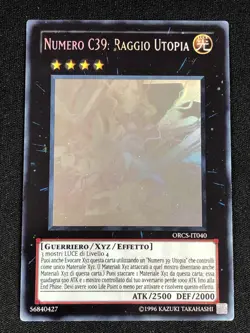 YUGIOH NUMBER C39: UTOPIA RAY ORCS-EN040 GHOST PLAY/ EDGE-WEAR ITALIAN - Image 1