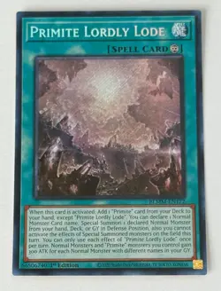 Yu-Gi-Oh! Primite Lordly Lode (BLMM-EN172) - Secret Rare - Image 1