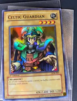 Celtic Guardian LOB-007 1st Edition Super Rare NM Asian English YuGiOh! - Image 1