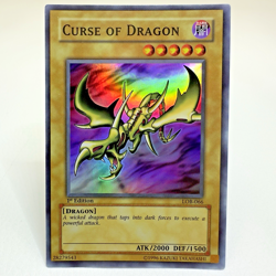 Yugioh Curse of Dragon LOB-66 1st Edition Super Rare Holo AE - LP 💎 - Image 1