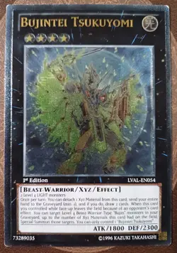 Bujintei Tsukuyomi LVAL-EN054 Ultimate Rare 1st Edition Light Play Yugioh TCG - Image 1