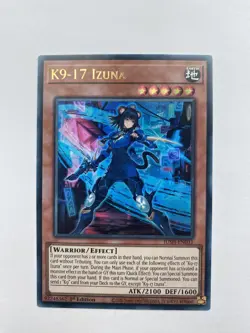 Yu-Gi-Oh! TCG K9-17 Izuna JUSH-EN031 Ultra Rare 1st Edition - Image 1