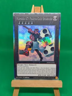 Number 67: Pair-a-Dice Smasher Yu-Gi-Oh! JUSH-EN058 1st Edition Collector's Rare - Image 5