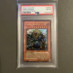 YUGIOH PSA 8 NM-M 2004 Andro Sphinx EP1-EN002 Ultra Rare - Image 1