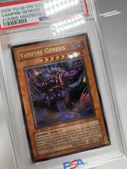 Yugioh: Vampire Genesis - PSA 8 - SD2-EN001 - Ultra Rare - 1st Edition NM-MT - Image 2