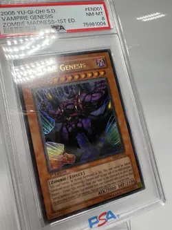 Yugioh: Vampire Genesis - PSA 8 - SD2-EN001 - Ultra Rare - 1st Edition NM-MT - Image 3
