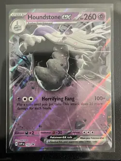 Houndstone ex Double Rare - 102/197 - Obsidian Flames Pokemon 2023 - Image 1
