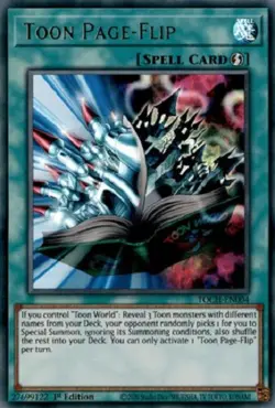 Toon Page-Flip - TOCH-EN004 - Ultra Rare 1st Edition - Yugioh - Image 1