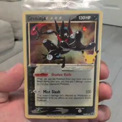 Pokemon Greninja Gold Star Promo Sealed SWSH144 - Celebrations Black Star TCG - Image 1
