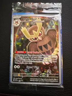 Pokemon Stellar Crown - Noctowl 141 - Full Art Promo - SEALED - Image 1
