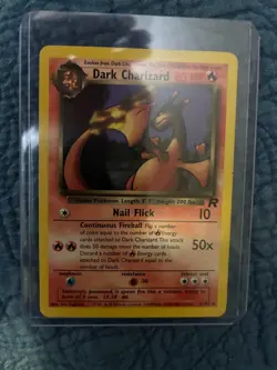 2000 Dark Charizard 21/82 Non-Holo Rare Team Rocket 2000 -Pokemon TCG LP - Image 1
