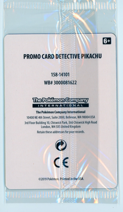 Pokemon 2019 Black Star Promo SM190 DVD Stamped Holo Detective Pikachu Sealed - Image 2