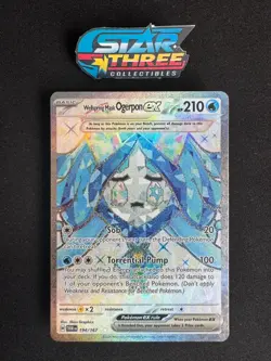 Pokemon TCG Wellspring Mask Ogerpon ex (Full Art) 194/167 Twilight Masquerade - Image 1
