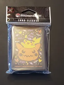 Pokemon Card Sleeves Pumpkin Pikachu - Image 1